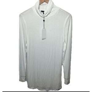 Universal Standard NWT Foundation White Turtleneck Modal Stretch Comfy Casual XS